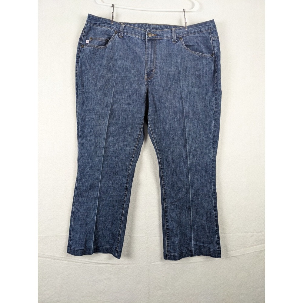 Bobbie Brooks Womens Jeans Size 20 Cotton Blend Blue Capri?